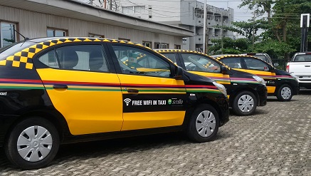 *Some of the metrotaxis connected with WiFi by Smile Communications